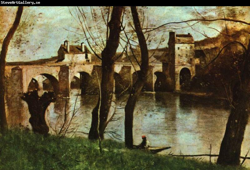 Jean Baptiste Camille  Corot Le Pont de Mantes
